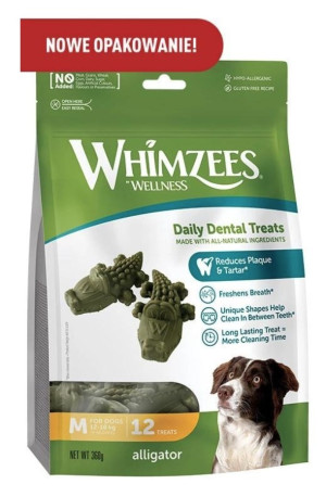 WHIMZEES Gryzaki dentystyczne Aligator M 12 szt.