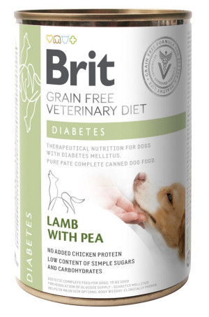 BRIT Grain Free Veterinary Diets Dog Can Diabetes 400g