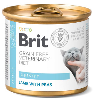 BRIT Grain Free Veterinary Diets Cat Can Obesity 200g (puszka)