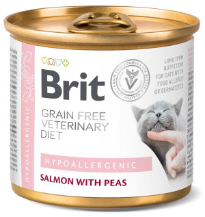 BRIT Grain Free Veterinary Diets Cat Can Hypoallergenic 200g (puszka)