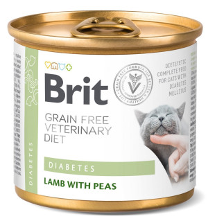 BRIT Grain Free Veterinary Diets Cat Can Diabetes 200g (puszka)