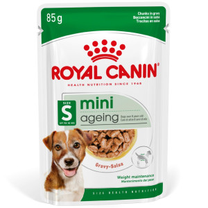 ROYAL CANIN Mini Ageing karma mokra, kawałki w sosie dla psów dojrzałych, ras małych 12x 85g