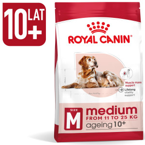 ROYAL CANIN Medium Ageing 10+ karma sucha dla psów dojrzałych ras średnich, po 10 roku życia 15 kg
