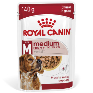 ROYAL CANIN Medium Adult karma mokra w sosie dla psów dorosłych ras średnich 140g