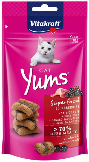 VITAKRAFT Cat Yums Czarny bez 40g