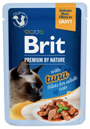 BRIT Premium Tuna Fillets Adult - Filety z tuńczyka w sosie dla kota 85g