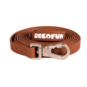 RECOFUN RecoFun Smycz treningowa z PVC brązowa 5m
