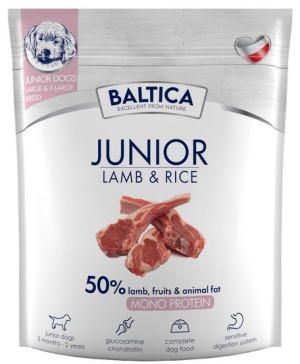 BALTICA NUTRACEUTIC Hypoallergenic Junior Lamb and Rice dla szczeniąt ras dużych 9 kg