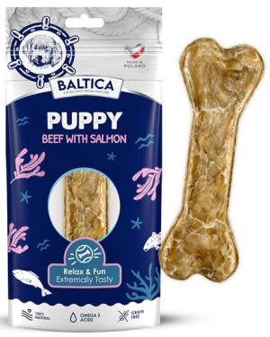 BALTICA EXCELLENT Bone Snack Puppy Beff and Salmon 1 szt.