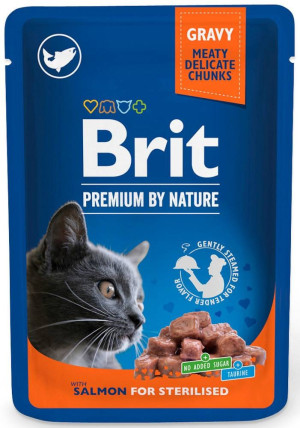 BRIT PREMIUM CAT Łosoś dla kotów wysterylizowanych 100g