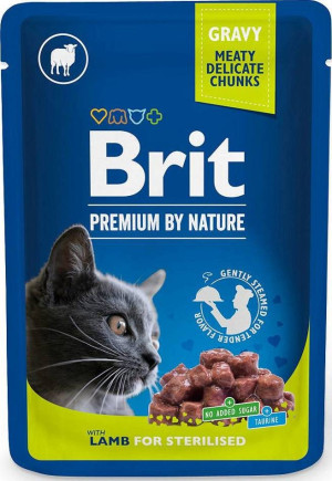 BRIT PREMIUM CAT Jagnięcina dla kotów wysterylizowanych 100g