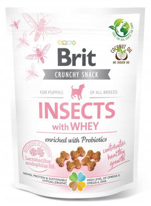 BRIT CARE DOG CRUNCHY SNACK PUPPY Insects with Whey 200g