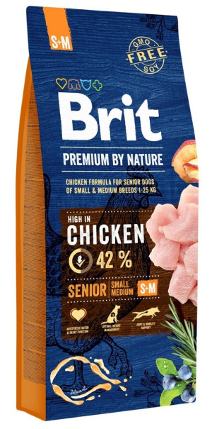 BRIT Premium by Nature Senior S + M 15 kg
