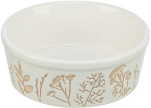 TRIXIE Miska dla psa ceramiczna - biała/taupe 0,7l