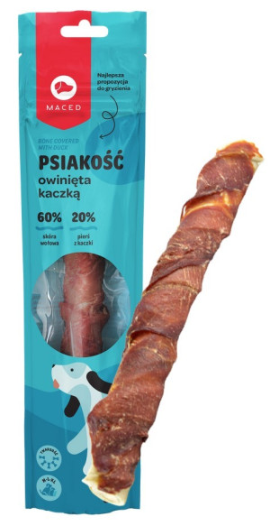 MACED Psiakość owinięta kaczką 25 cm / 80g