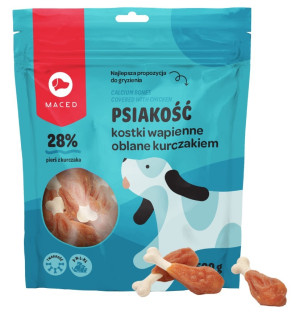 MACED Psiakość kostki wapienne oblane kurczakiem 500g