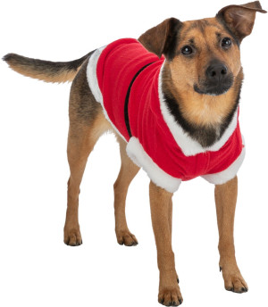 TRIXIE Płaszczyk świąteczny XMAS Mikołaj czerwono - biały XS