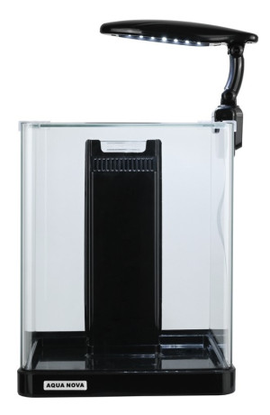 AQUA NOVA Akwarium NANO 10L LED filtr i oświetlenie Czarny