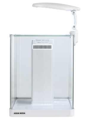 AQUA NOVA Akwarium NANO 14L LED filtr i oświetlenie Biały
