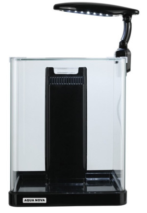AQUA NOVA Akwarium NANO 21L LED filtr i oświetlenie Czarny