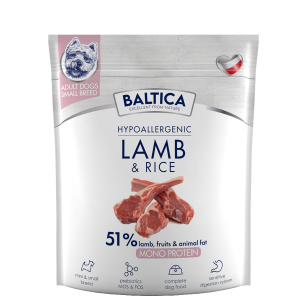 BALTICA NUTRACEUTIC Hypoallergenic Lamb and Rice dla psów ras małych 12 kg