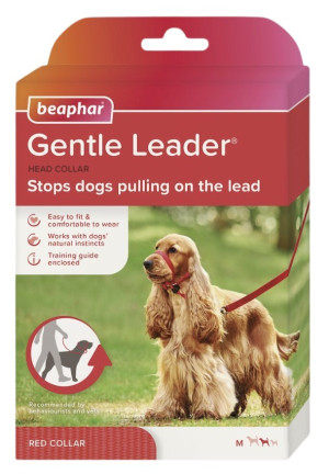 BEAPHAR Gentle Leader - obroża uzdowa rozmiar M - czerwony