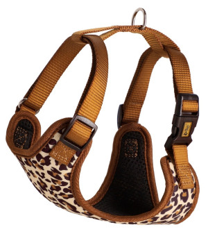 DINGO Szelki Bezuciskowe z dwupaskową regulacją - Leopard XS