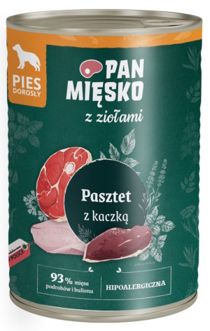 PAN MIĘSKO z ziołami - pasztet z kaczką 400g 400g