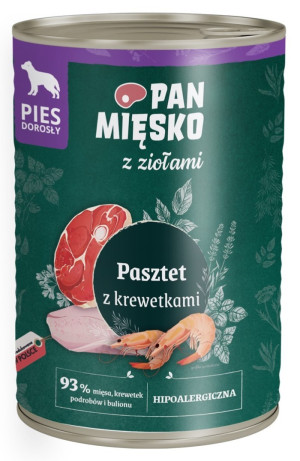 PAN MIĘSKO z ziołami - pasztet z krewetkami 400g 400g