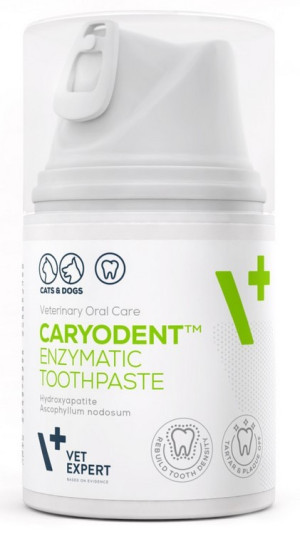 VETEXPERT Caryodent Enzymatyc Toothpaste - enzymatyczna pasta do zębów dla psa i kota 50 ml