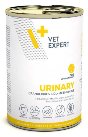 VETEXPERT 4T Vet. Diet Dog Urinary 400g (puszka)