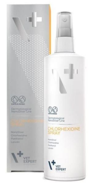 VETEXPERT Chlorhexidine Spray - Dermatological NanoSilver Line 100 ml