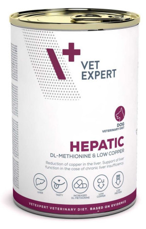 VETEXPERT 4T Veterinary Diet Dog Hepatic (puszka) 400g (puszka)