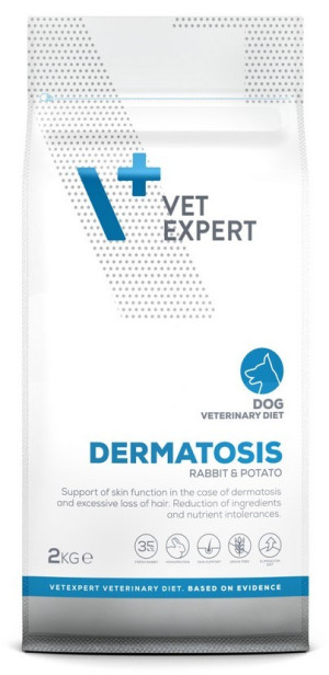 VETEXPERT 4T Veterinary Diet Dog Dermatosis Rabbit & Potato 12 kg