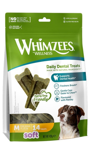 WHIMZEES Gryzaki dentystyczne Soft Stix M 14 szt.