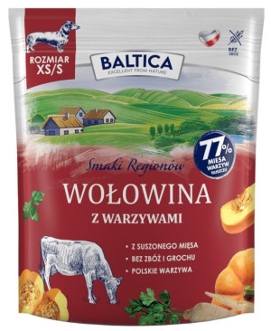 BALTICA Smaki Regionów Wołowina z warzywami XS/S 1 kg
