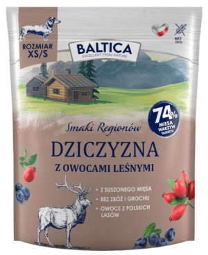 BALTICA SMAKI REGIONÓW Dziczyzna z owocami leśnymi XS/S 3 kg