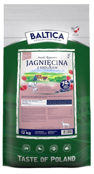 BALTICA SMAKI REGIONÓW Jagnięcina z królikiem XL 12kg