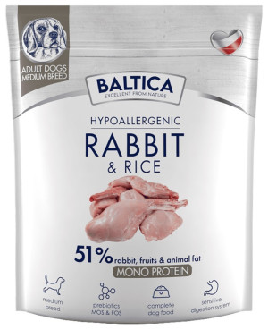 BALTICA NUTRACEUTIC Hypoallergenic Rabbit and Rice M 9 kg