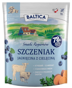 BALTICA SMAKI REGIONÓW Szczeniak Jagnięcina z cielęciną All Breeds 3 kg