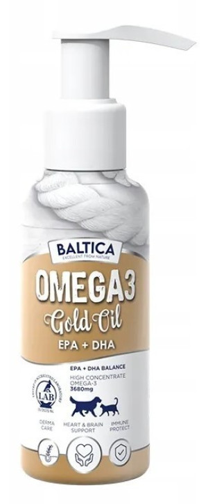 BALTICA EXCELLENT Suplements Omega-3 Gold Oil 400 ml