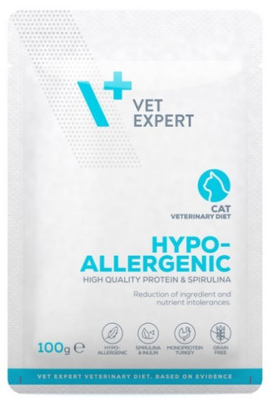 VETEXPERT 4T Vet. Diet Cat Hypoallergenic Turkey 100g (SASZETKA)