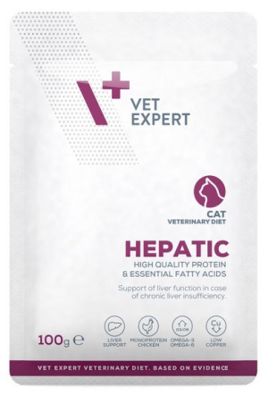 VETEXPERT 4T Vet. Diet Cat Hepatic 100g (SASZETKA)