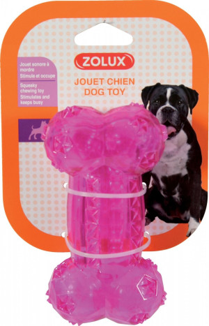 ZOLUX Kość TPR "Pop" - różowa 12cm - różowa