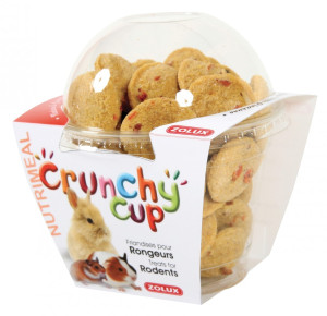 ZOLUX Crunchy Cup Candy - przysmaki dla gryzonia naturalne/z marchewką 200g