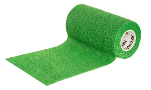 RECOVITAL Bandaż kohezyjny zielony 10 cm x 4,5 m 1 sztuka