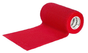 RECOVITAL Bandaż kohezyjny czerwony 10 cm x 4,5 m 1 sztuka