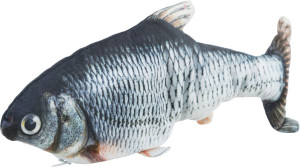 TRIXIE Zabawka z kocimiętką Ruszająca się ryba - Wriggle fish 30 cm, ładowana USB