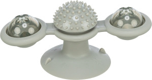 TRIXIE Window spinner TPR - 16 cm - zabawka na przyssawce z dzwonkiem dla kota