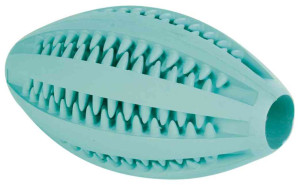 TRIXIE Miętowa piłka do rugby Denta Fun 11cm